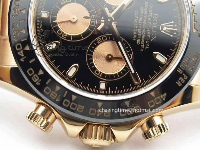 0511 Daytona 116515 Noob 1:1 Best Edition Black RG Dial On Black Rubber Strap A7750 (Free Extra Strap) ZipUp 3743